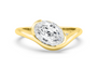 Oval Half Bezel Solitaire
