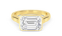 Horizontal Emerald Solitaire