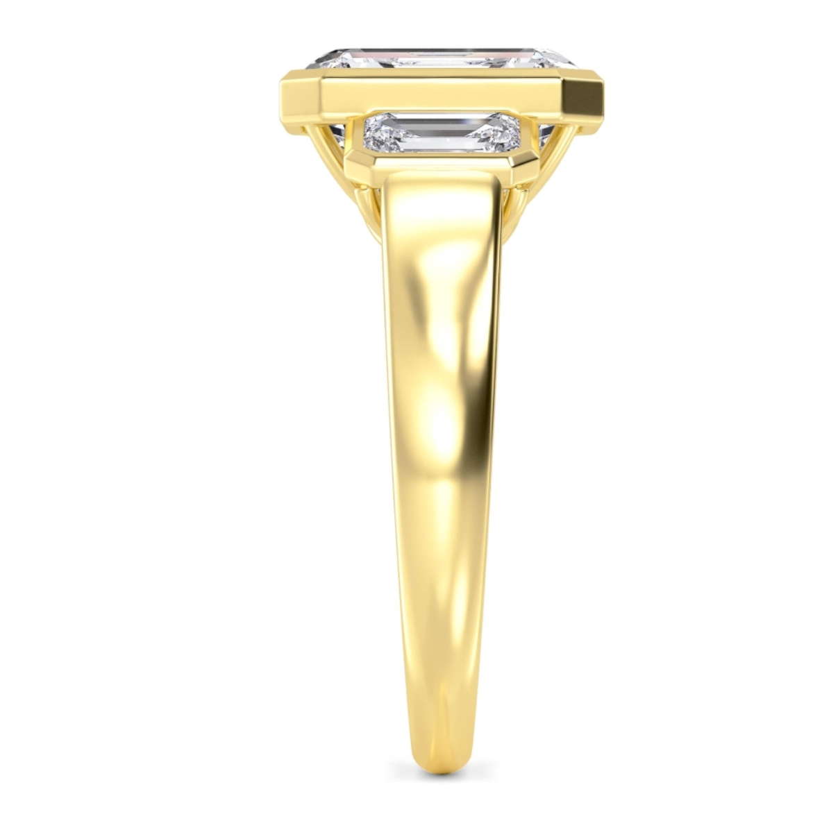 Three Stone Emerald Cut