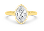 Step Cut Oval Solitaire