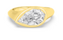 Chunky Step Cut Pear Solitaire