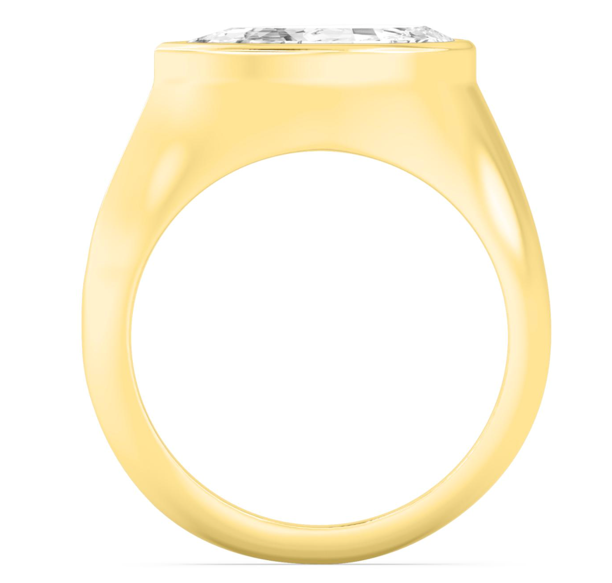 Chunky Step Cut Pear Solitaire